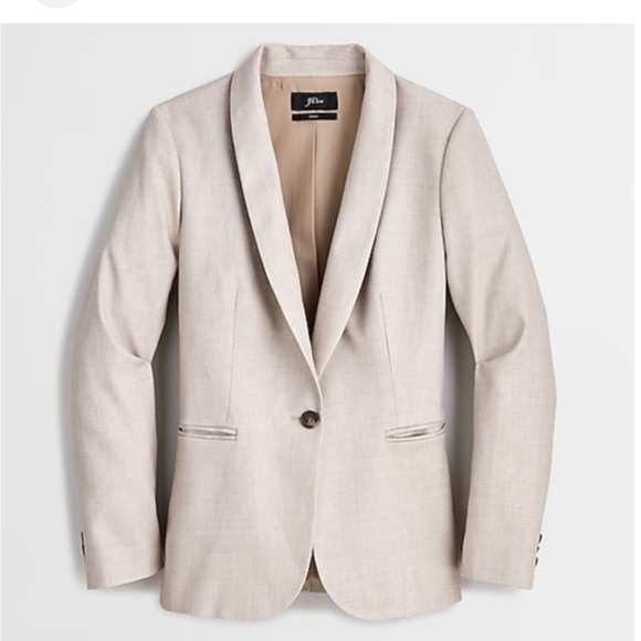 J Crew Parke blazer in stretch linen Flax - Picture 1 of 9